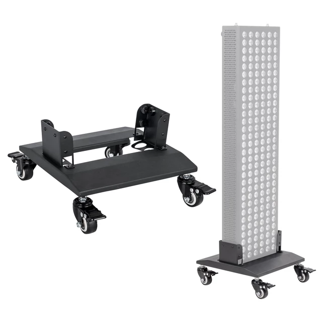 Stand w/ Wheels for Red LED Light Therapy Panel inSPORTline Brister - White - Black