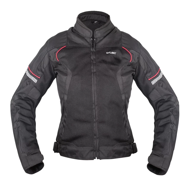 Women’s Summer Motorcycle Jacket W-TEC Matrix Lady - Black-Pink - Black