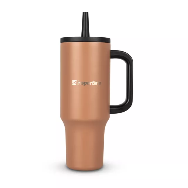 Insulated Travel Mug inSPORTline Cocoanna 1,200 ml - Yellow-Green