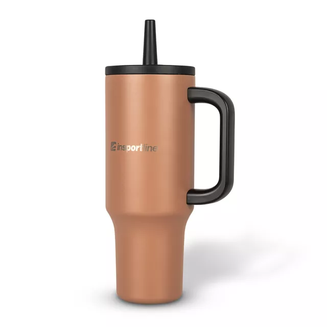 Insulated Travel Mug inSPORTline Cocoanna 1,200 ml - Yellow-Green - kávová