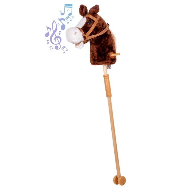 Hobby Horse w/ Wheels inSPORTline Arklino - Dark Brown - Dark Brown