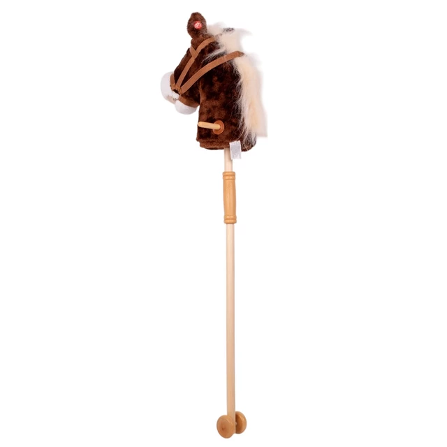 Hobby Horse w/ Wheels inSPORTline Arklino - Dark Brown
