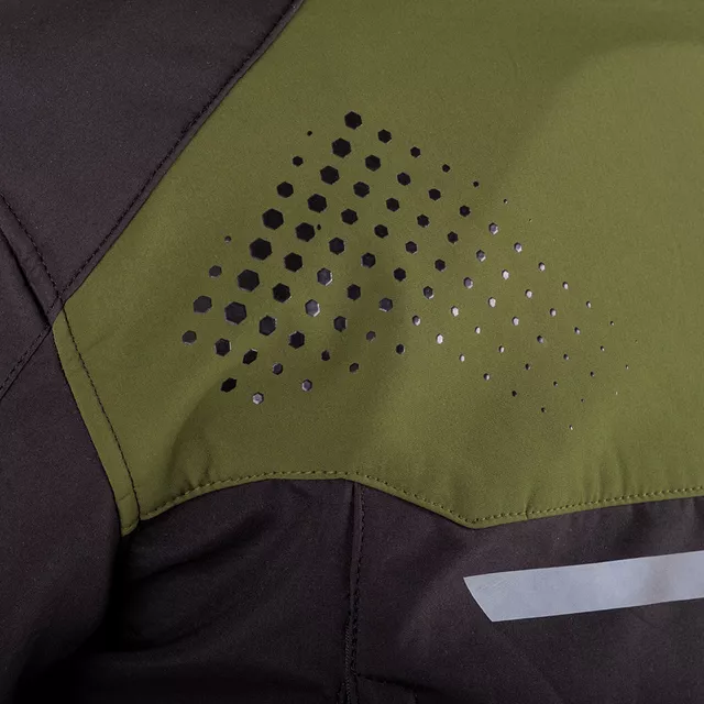 Men’s Softshell Motorcycle Jacket W-TEC Annorack - Khaki-Black
