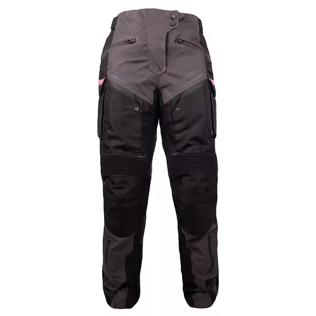 Women’s Motorcycle Pants W-TEC Barbata - černo-šedo-růžová