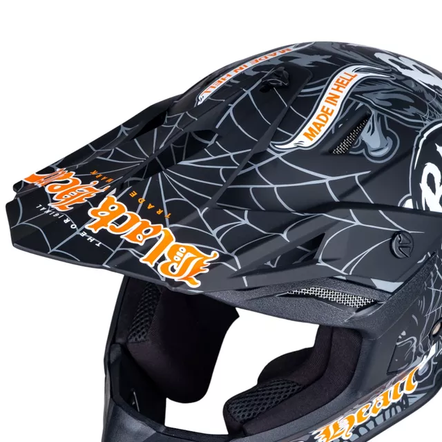 Motocross Helmet W-TEC Black Heart Harzdorf