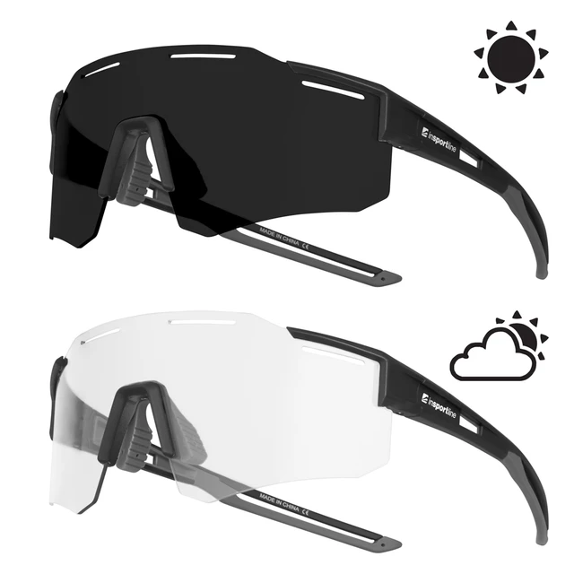 Polarizing and Photochromic Sunglasses inSPORTline Montegallo Black