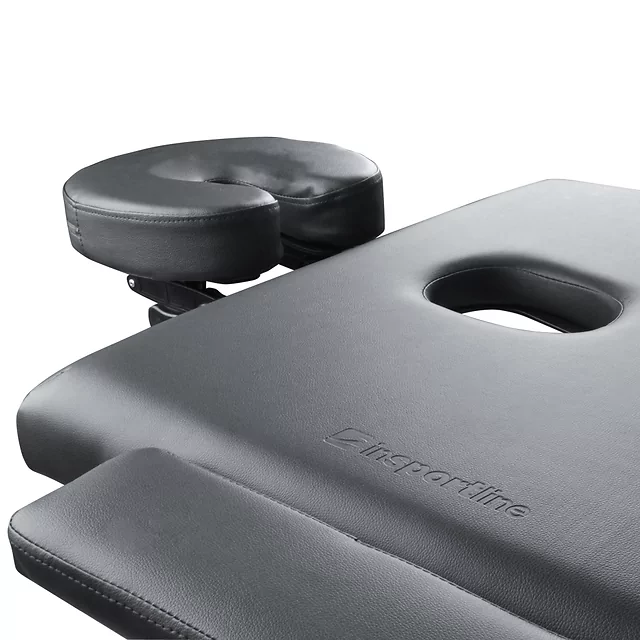 2-Section Wooden Massage Table inSPORTline Orashi (186 × 60 × 62.5–85.5 cm) - Cream