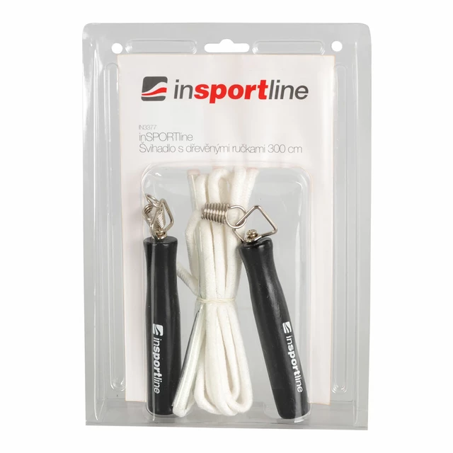inSPORTline skipping-rope with wooden grips