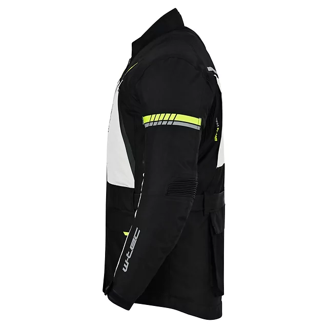 Motorcycle Jacket W-TEC Warao - Black-Fluo