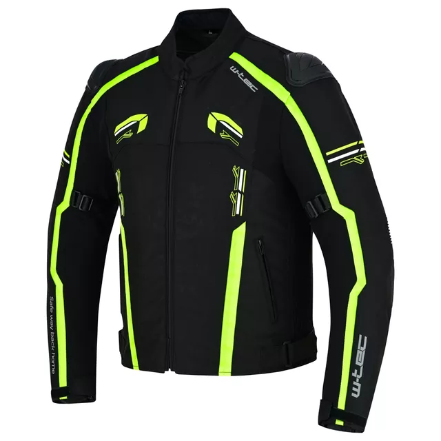 Motorcycle Jacket W-TEC Tonkawo - Black-Fluo