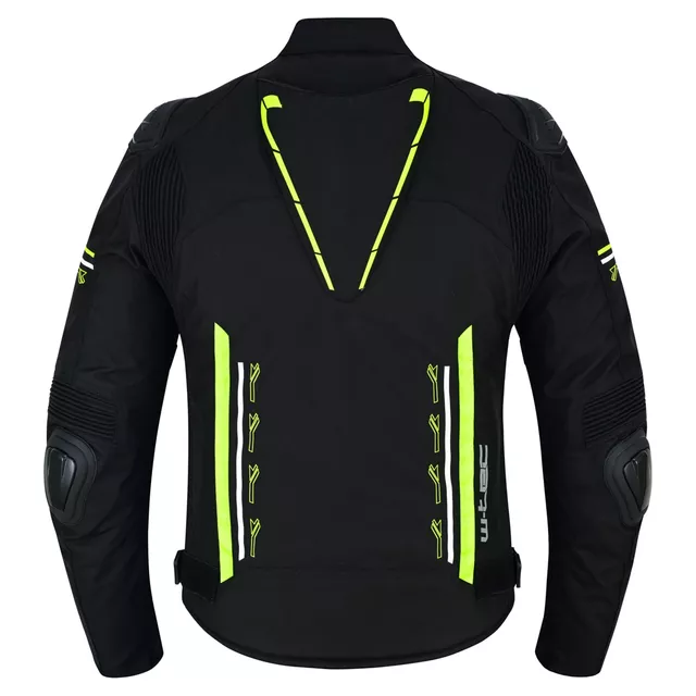 Motorcycle Jacket W-TEC Tonkawo - Black-Fluo