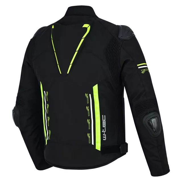 Motorcycle Jacket W-TEC Tonkawo - Black-Fluo