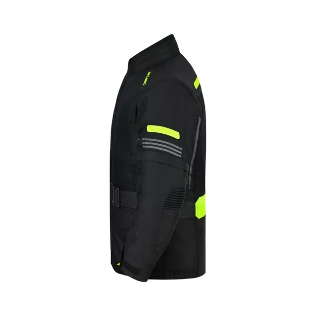 Adjustable Children’s Motorcycle Jacket W-TEC Pinapoco - Black-Fluo