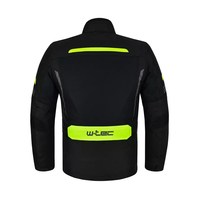 Adjustable Children’s Motorcycle Jacket W-TEC Pinapoco - Black-Fluo