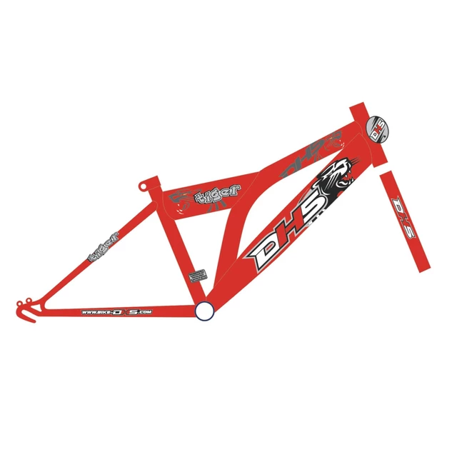 Kids bike DHS Tiger 2021 - model 2011 - Red