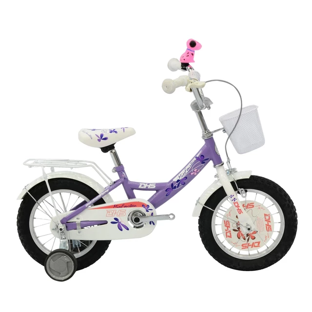 Kids bike DHS Miss Fourteen 1402 14" - Purple