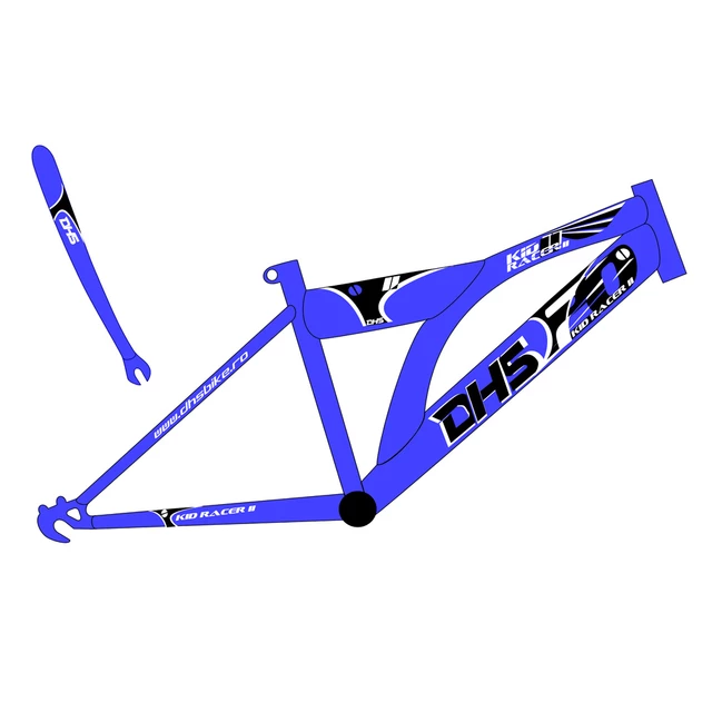 Kids bike DHS Kid Racer 2 2021 - model 2012 - Blue