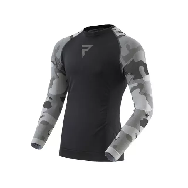 Thermal Motorcycle T-Shirt Rebelhorn Freeze II Jersey - Black-Camo