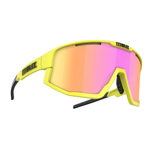 Sports Sunglasses Bliz Fusion 2021 - Matt Neon Orange - Matt Neon Yellow