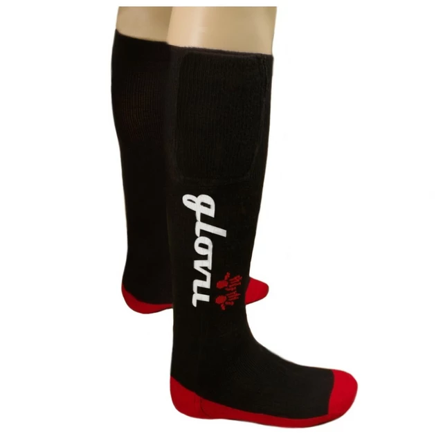 Heated Knee Socks Glovii GK2 - Black-Red