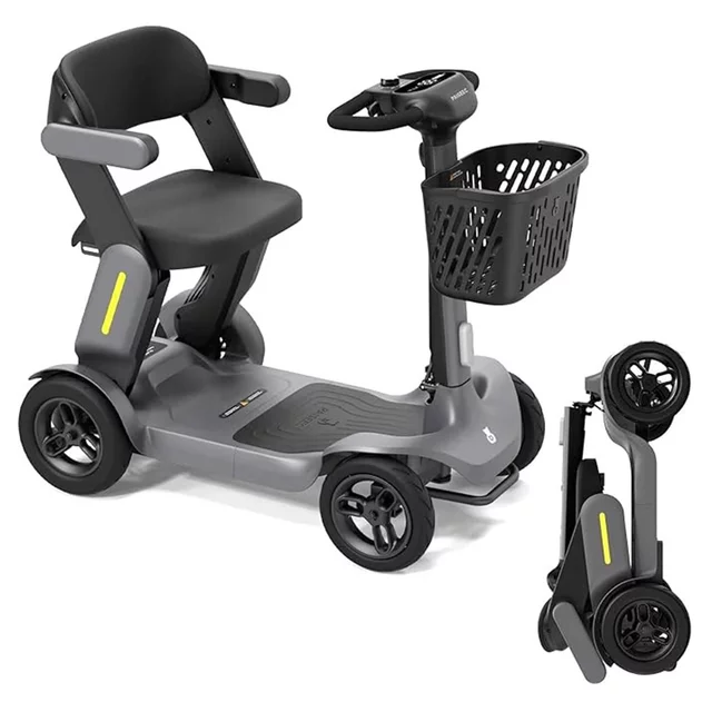 Electric Four-Wheel Mobility Scooter inSPORTline Clis • 10km/h • Range of up to 40 km - Grey - Grey
