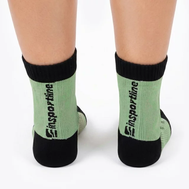 Waterproof Bamboo Ankle Socks inSPORTline Pantris AG+ Antibacterial - Black