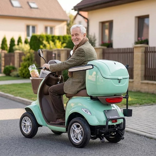 Electric Four-Wheel Scooter inSPORTline Lubica II - Grey