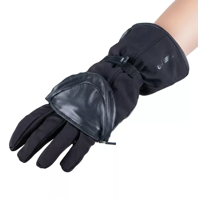 2-in-1 Heated Gloves W-TEC HEATflip 2 x 2,000 mAh - Black