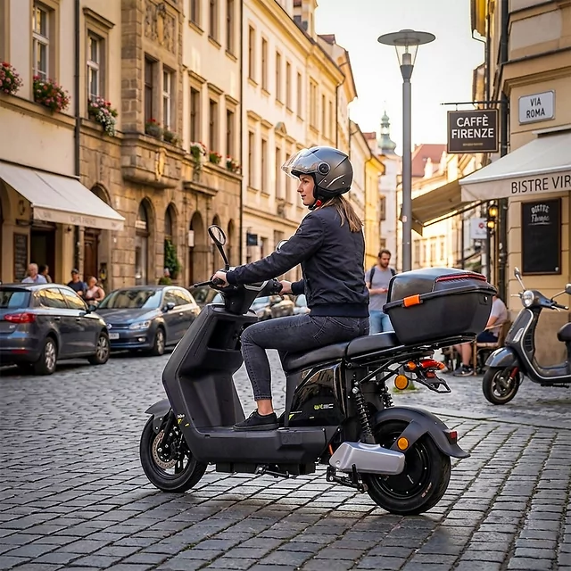 Electric Scooter W-TEC Raike II 10” - Black-Silver