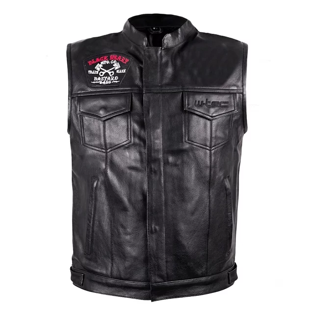 Motorcycle Vest W-TEC Black Heart Rumbler II - Black