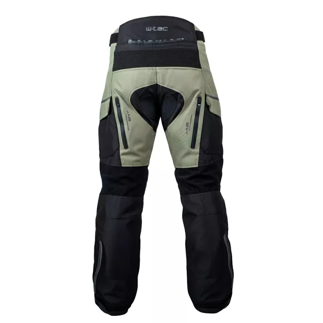 Motorcycle Pants W-TEC Karmal - černo-olivově zelená