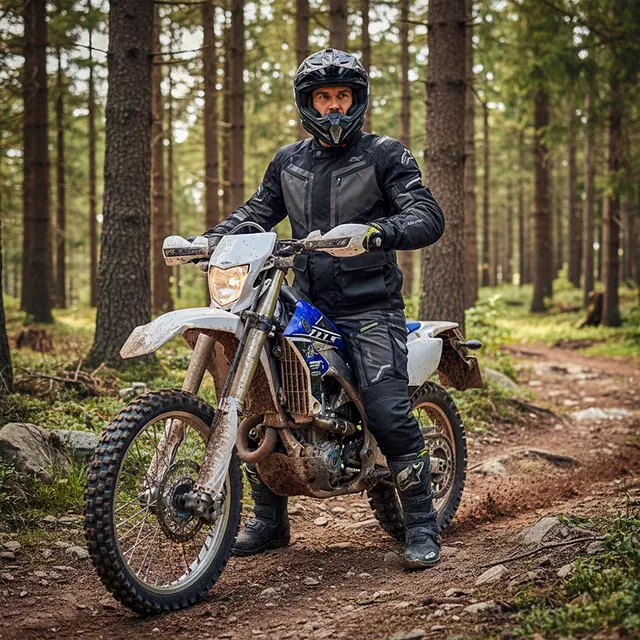 Motorcycle Pants W-TEC Daimick - Black-Grey