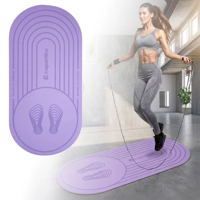 Exercise Mat inSPORTline Ampfinity 123 × 60 × 0.6 cm - Purple - Purple
