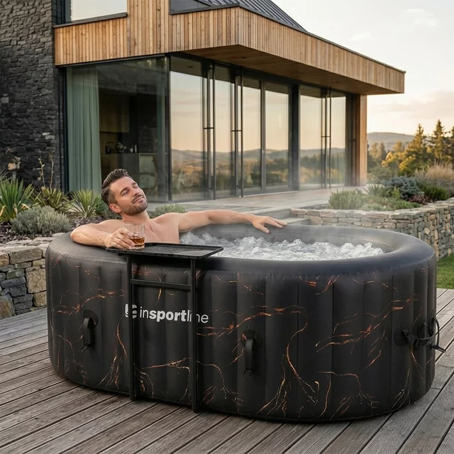 Inflatable Hot Tub inSPORTline Voytano 150 x 80 x 65 cm - Blue