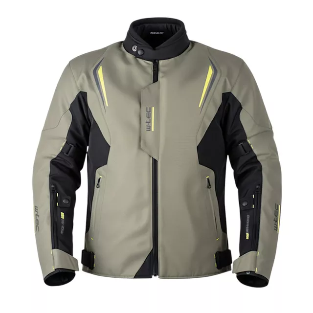 Touring Motorcycle Jacket W-TEC Karmal - černo-olivově zelená - černo-olivově zelená