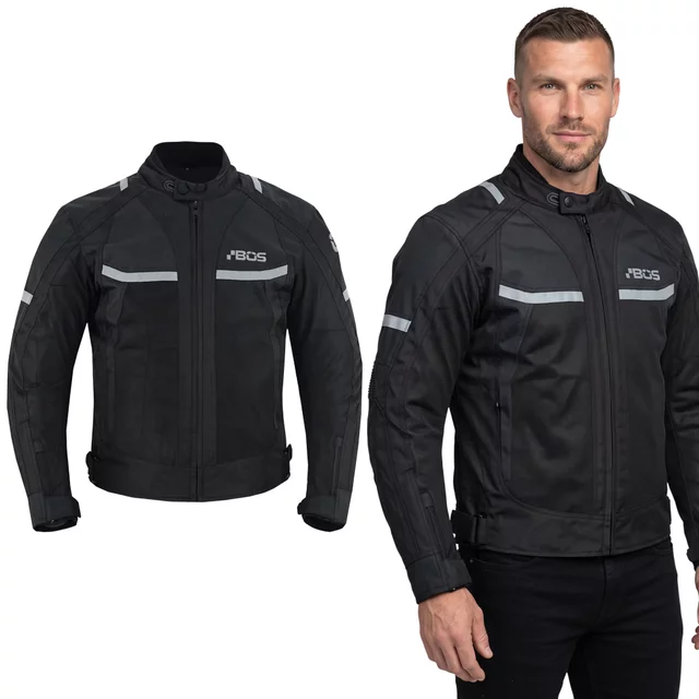 Men’s Motorcycle Jacket BOS Libera - Neon - Black