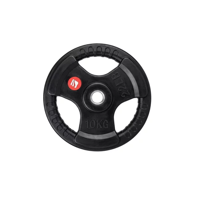 Rubber-Coated Weight Plate inSPORTline Graton 10 kg 30 mm