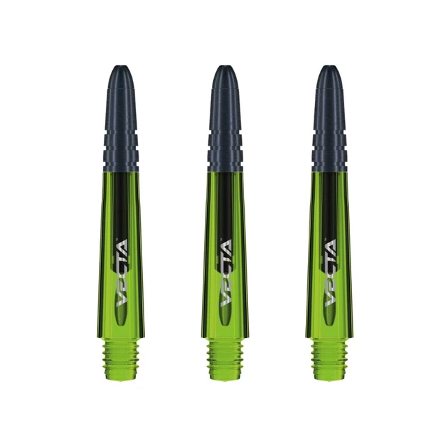 Dart Shafts Winmau Vecta Short - Black - Green