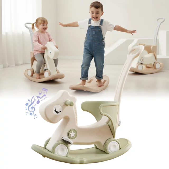 Rocking Horse & Balance Bike inSPORTline Zaldino - Green