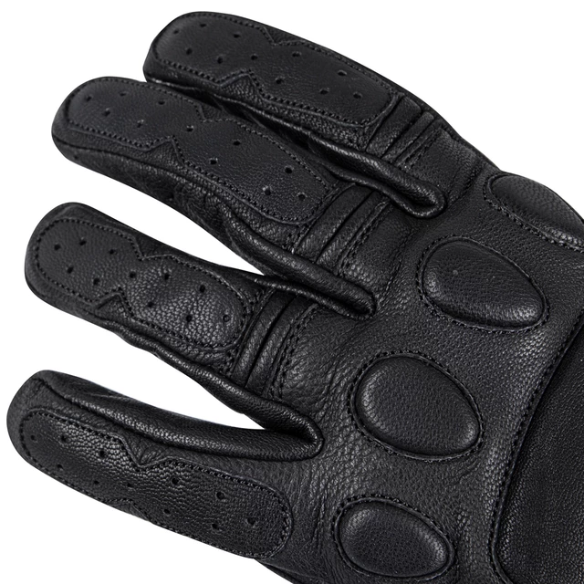 Leather Motorcycle Gloves W-TEC Cherton - Black