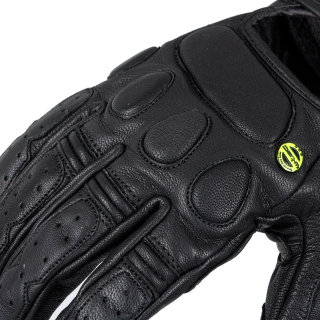 Leather Motorcycle Gloves W-TEC Cherton - Black