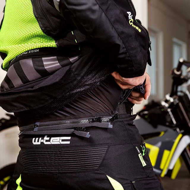 Motorcycle Pants W-TEC Aircross - Black-Grey