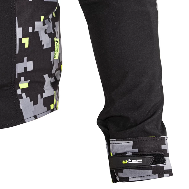 Men’s Softshell Motorcycle Jacket W-TEC Kybero - Black-Fluo
