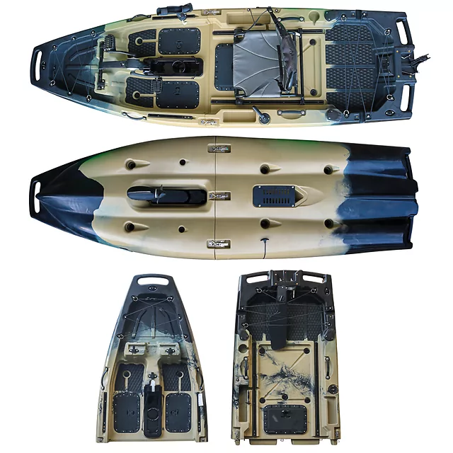 Pedal-Driven Modular Tandem Kayak inSPORTline Rhoner Duo