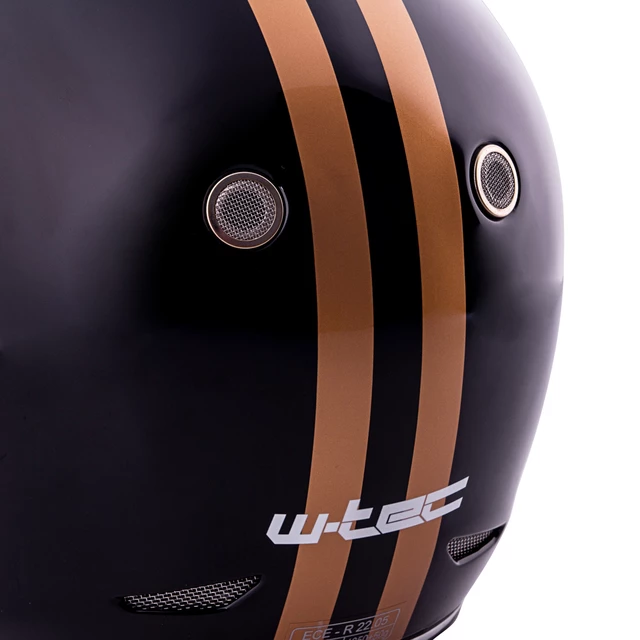 Motorcycle Helmet W-TEC Fiber Glass Black