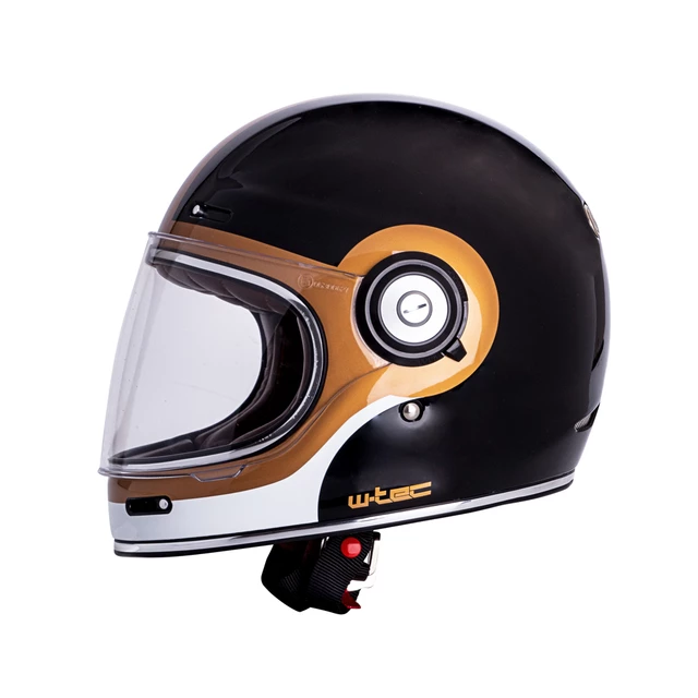 Motorcycle Helmet W-TEC Fiber Glass Black