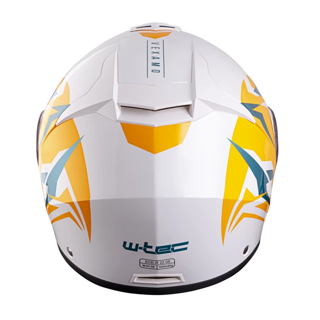 Flip-Up Motorcycle Helmet W-TEC Vexamo PI Graphic w/ Pinlock® - Black Graphic