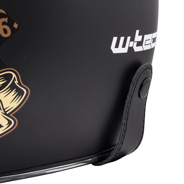 Motorcycle Helmet W-TEC Kustom Black Heart - Starter, Matte Black