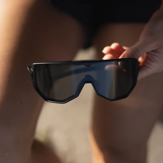 Sports Sunglasses Tripoint Reschen - Matt Black Smoke /w Blue Multi Cat.3