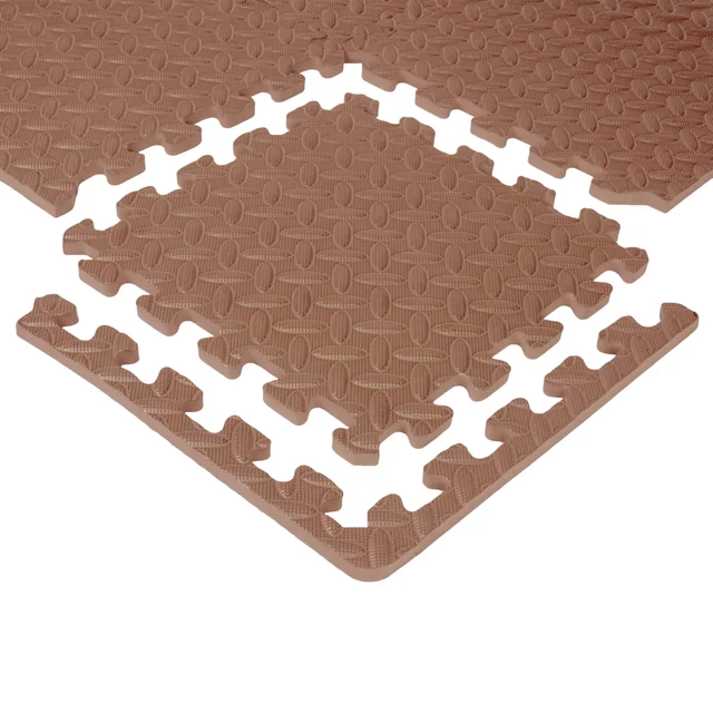 Puzzle mat inSPORTline Famkin (12 tiles, 18 edges) - mocha mousse - mocha mousse